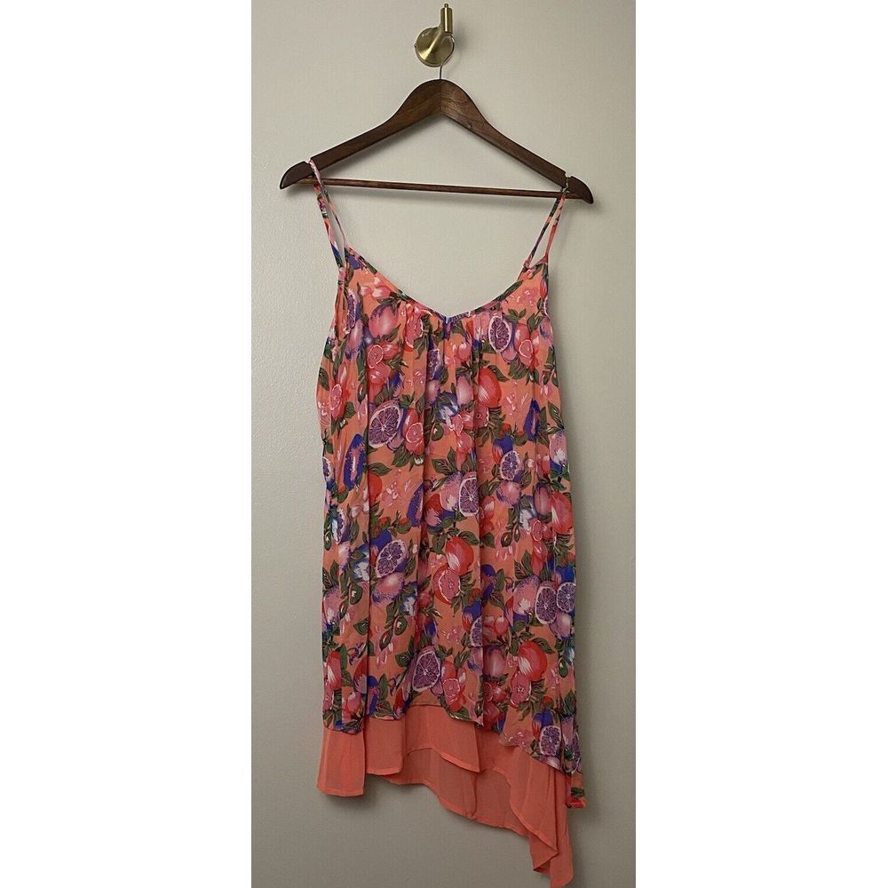 Millau Anthropologie Womens Small Dress Beachy Boho Fruit Colorful Fun Party